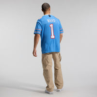 Cameron Ward Tennessee Titans Football Jersey, Blue Limited Sportswear Jersey Shirt, Lightweight Breathable Athletic Jersey, Casual Gift for Men