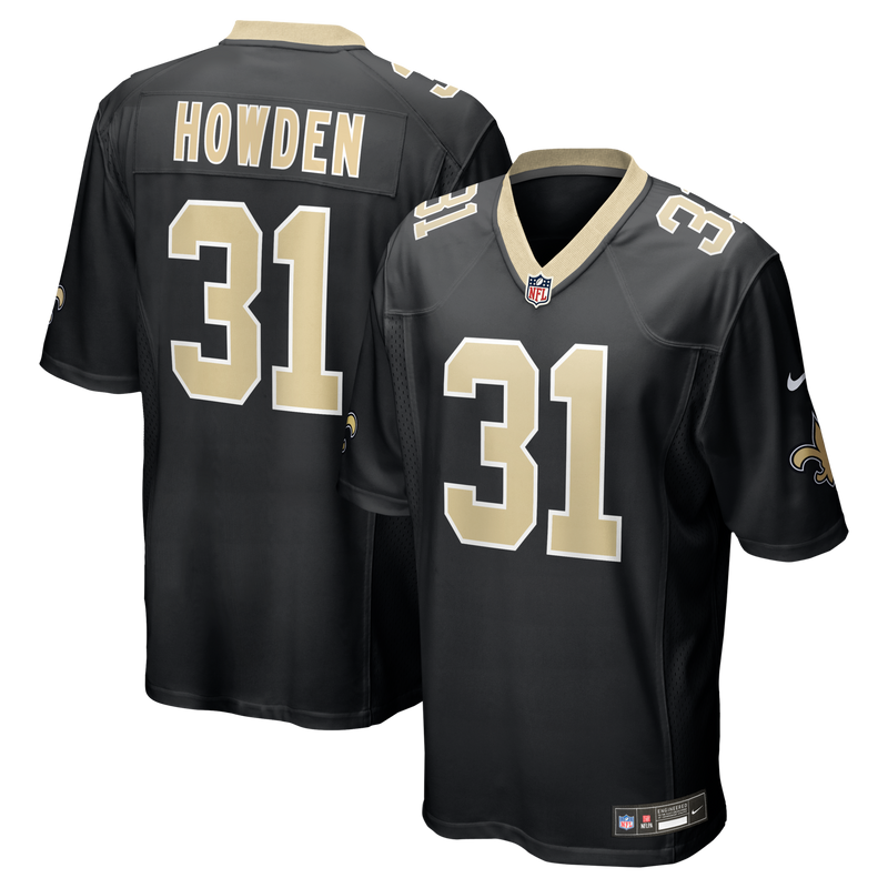 New Orleans Saints Football Jersey, Black Sportswear Jersey Shirt, Lightweight Breathable Athletic Jersey, Casual Gift for Men, Style 200637792