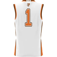 Bowling Green St. Falcons Basketball Jersey, White Lightweight Sportswear Jersey Shirt, Sleeveless Athletic Tank Jersey, Casual Gift for Men