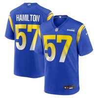 Ty Hamilton Los Angeles Rams Football Jersey, Royal Game Sportswear Jersey Shirt, Lightweight Breathable Athletic Jersey, Casual Gift for Men