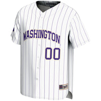 Washington Huskies Baseball Jersey, White Lightweight Sportswear Jersey Shirt, Lightweight Breathable Athletic Jersey, Casual Gift for Men