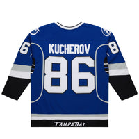 Nikita Kucherov Tampa Bay Lightning Hockey Jersey, Sportswear Jersey Shirt, Long Sleeve Hockey Jersey, Casual Gift for Men, Style 201979147