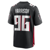 Zach Harrison Atlanta Falcons Football Jersey, Black Game Sportswear Jersey Shirt, Lightweight Breathable Athletic Jersey, Casual Gift for Men