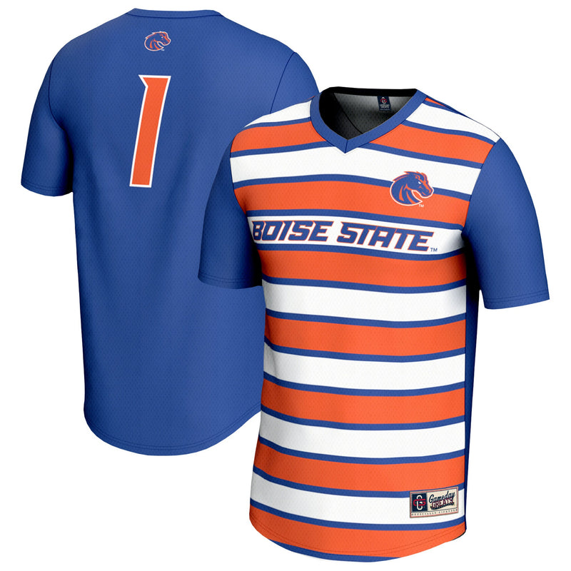 Boise State Broncos Soccer Jersey, Royal Fashion Sportswear Jersey Shirt, Lightweight Breathable Athletic Jersey, Casual Gift for Men