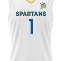 San Jose State Spartans Basketball Jersey, White Lightweight Sportswear Jersey Shirt, Sleeveless Athletic Tank Jersey, Casual Gift for Men