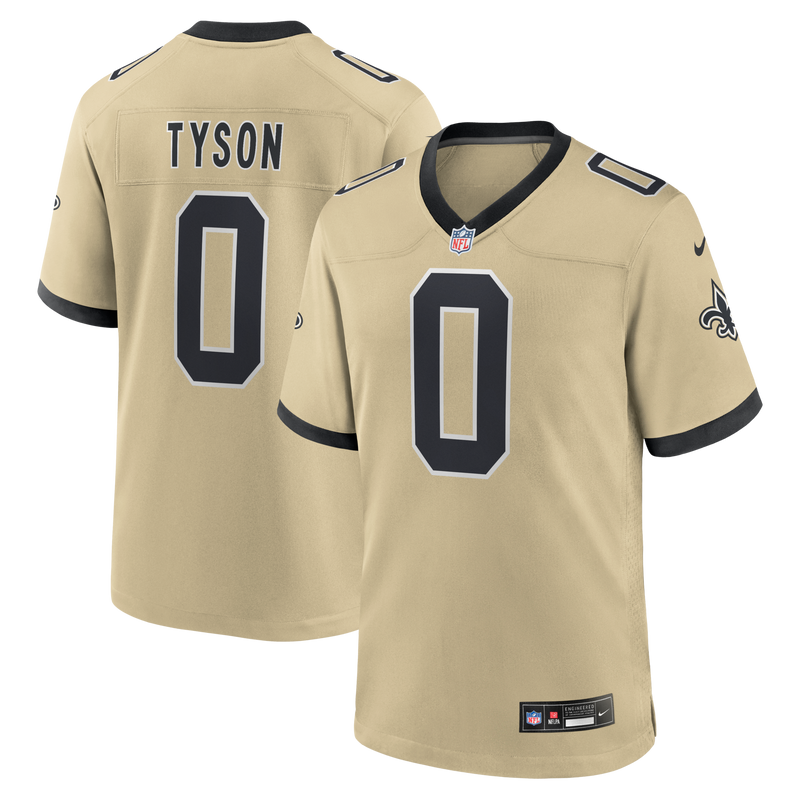 Jordyn Tyson New Orleans Saints Football Jersey, Gold Game Sportswear Jersey Shirt, Lightweight Breathable Athletic Jersey, Casual Gift for Men