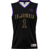 LSU Tigers Lightweight Basketball Jersey, Black Sportswear Jersey Shirt, Sleeveless Athletic Tank Jersey, Casual Gift for Men