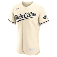 Minnesota Twins Baseball Jersey, Cream Authentic Alternate Sportswear Jersey Shirt, Lightweight Breathable Athletic Jersey, Casual Gift for Men