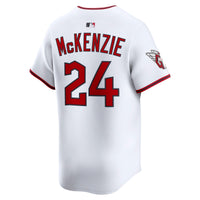 Triston McKenzie Cleveland Guardians Baseball Jersey, White Sportswear Jersey Shirt, Lightweight Breathable Athletic Jersey, Casual Gift for Men