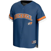 Bucknell Bison Baseball Jersey, Blue Sportswear Jersey Shirt, Lightweight Breathable Athletic Jersey, Casual Gift for Men