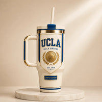 UCLA Crest, Cream and Gold - Collegiate Heritage Tumbler