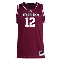 Texas A&M Aggies Basketball Jersey, Maroon Replica Swingman Sportswear Jersey Shirt, Sleeveless Athletic Tank Jersey, Casual Gift for Men