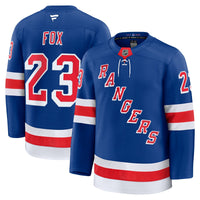 Adam Fox New York Rangers Hockey Jersey, Blue Premium Home Sportswear Jersey Shirt, Long Sleeve Hockey Sweater Jersey, Casual Gift for Men