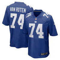 Greg Van Roten New York Giants Football Jersey, Royal Game Sportswear Jersey Shirt, Lightweight Breathable Athletic Jersey, Casual Gift for Men