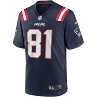 Randy Moss New England Patriots Football Jersey, Navy Game Sportswear Jersey Shirt, Lightweight Breathable Athletic Jersey, Casual Gift for Men