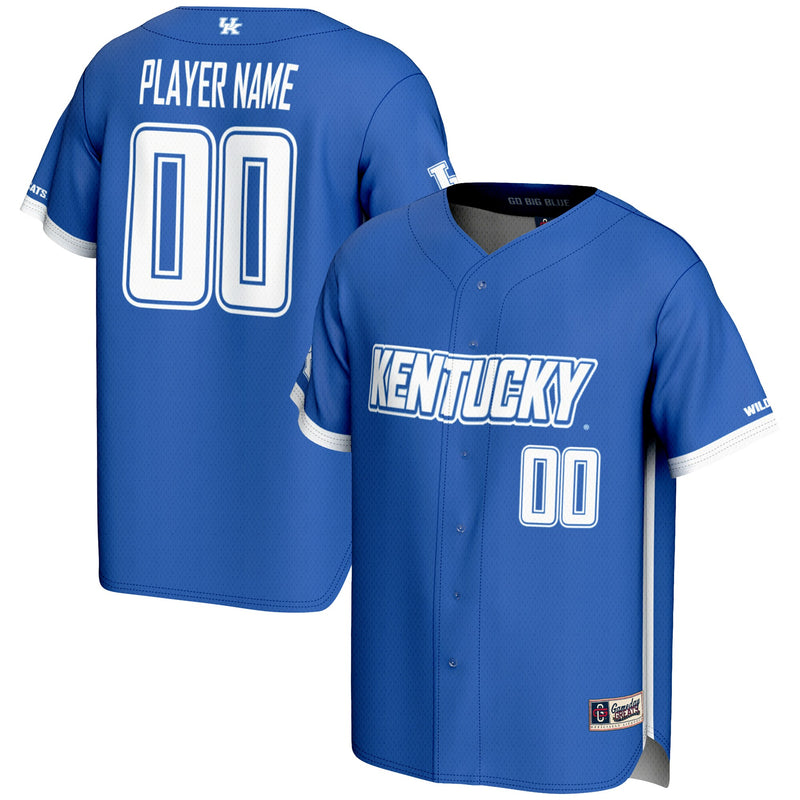Kentucky Wildcats Baseball Jersey, Royal Lightweight Sportswear Jersey Shirt, Lightweight Breathable Athletic Jersey, Casual Gift for Men
