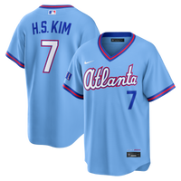 Ha-Seong Kim Atlanta Braves Baseball Jersey, Blue Sportswear Jersey Shirt, Lightweight Breathable Athletic Jersey, Casual Gift for Men