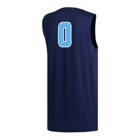 Rhode Island Rams Basketball Jersey, Navy Replica Sportswear Jersey Shirt, Sleeveless Athletic Tank Jersey, Casual Gift for Men