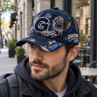 GTWN Hilltop Graffiti - Navy Cap With Real Attitude