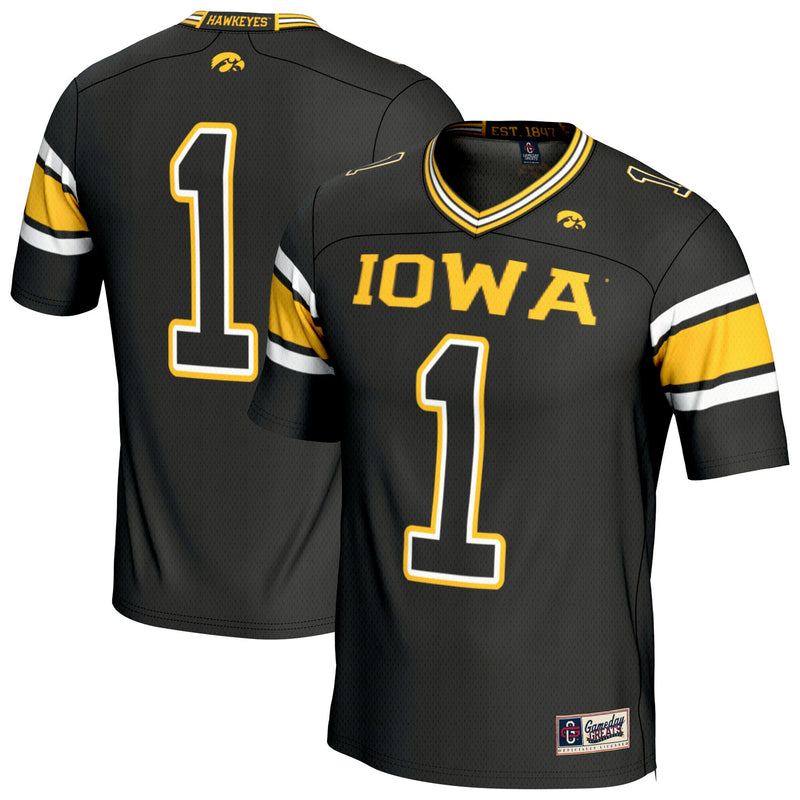 Iowa Hawkeyes Football Jersey, Black Fashion Lightweight Sportswear Jersey Shirt, Lightweight Breathable Athletic Jersey, Casual Gift for Men
