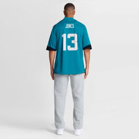 Tim Jones Jacksonville Jaguars Football Jersey, Teal Game Sportswear Jersey Shirt, Lightweight Breathable Athletic Jersey, Casual Gift for Men