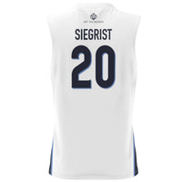 Villanova Wildcats Basketball Jersey, White Lightweight Sportswear Jersey Shirt, Sleeveless Athletic Tank Jersey, Casual Gift for Men