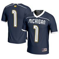 Michigan Wolverines Lacrosse Jersey, Navy Fashion Sportswear Jersey Shirt, Lightweight Breathable Athletic Jersey, Casual Gift for Men