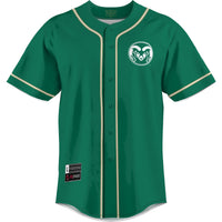 Colorado State Rams Lightweight Baseball Jersey, Green Sportswear Jersey Shirt, Lightweight Breathable Athletic Jersey, Casual Gift for Men