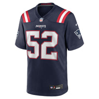 Marcus Bryant New England Patriots Football Jersey, Navy Sportswear Jersey Shirt, Lightweight Breathable Athletic Jersey, Casual Gift for Men