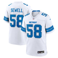 Penei Sewell Detroit Lions Football Jersey, White Game Sportswear Jersey Shirt, Lightweight Breathable Athletic Jersey, Casual Gift for Men