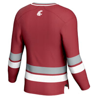 Washington State Cougars Hockey Jersey, Crimson Sportswear Jersey Shirt, Long Sleeve Hockey Sweater Jersey, Casual Gift for Men
