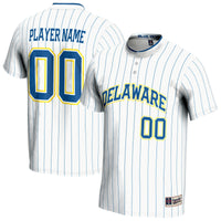Delaware Fightin' Blue Hens Softball Jersey, White Sportswear Jersey Shirt, Lightweight Breathable Athletic Jersey, Casual Gift for Men