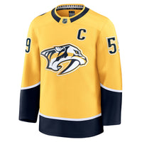 Roman Josi Nashville Predators Hockey Jersey, Yellow Premium Sportswear Jersey Shirt, Long Sleeve Hockey Sweater Jersey, Casual Gift for Men