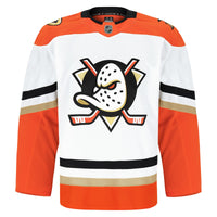 Anaheim Ducks Hockey Jersey, White Authentic Away Sportswear Jersey Shirt, Long Sleeve Hockey Sweater Jersey, Casual Gift for Men