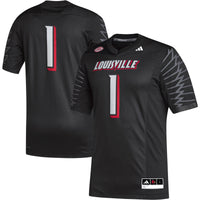 Louisville Cardinals Football Jersey, Black Sportswear Jersey Shirt, Lightweight Breathable Athletic Jersey, Casual Gift for Men, Style 5226906