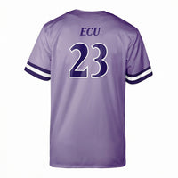 ECU Pirates Baseball Jersey, Purple Replica Sportswear Jersey Shirt, Lightweight Breathable Athletic Jersey, Casual Gift for Men