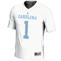 North Carolina Tar Heels Lacrosse Jersey, White Lightweight Sportswear Jersey Shirt, Lightweight Breathable Athletic Jersey, Casual Gift for Men