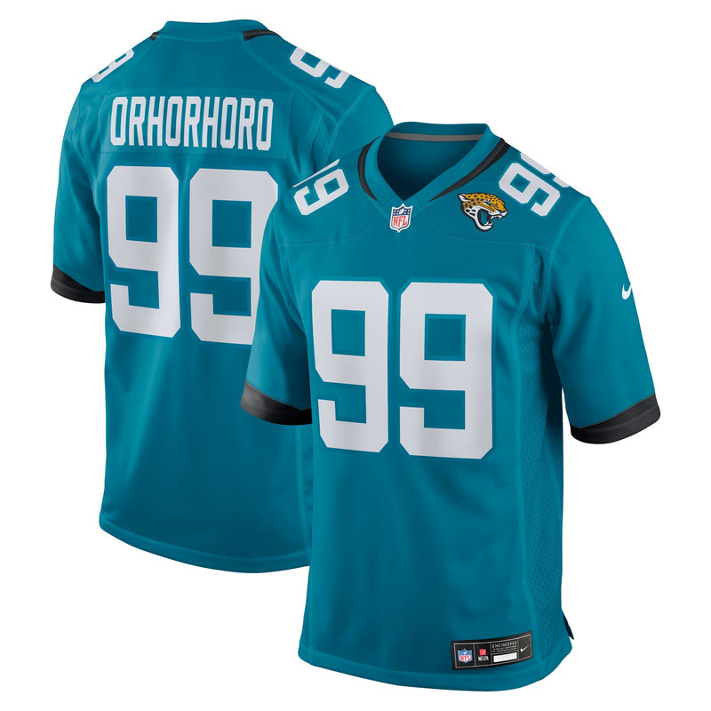 Ruke Orhorhoro Jacksonville Jaguars Football Jersey, Teal Sportswear Jersey Shirt, Lightweight Breathable Athletic Jersey, Casual Gift for Men