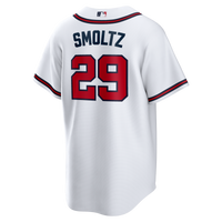John Smoltz Atlanta Braves Baseball Jersey, White Replica Sportswear Jersey Shirt, Lightweight Breathable Athletic Jersey, Casual Gift for Men