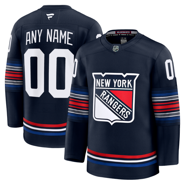 New York Rangers Navy Alternate Premium Custom Jersey