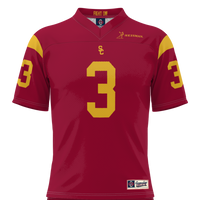 USC Trojans Heisman Football Jersey, Cardinal Sportswear Jersey Shirt, Lightweight Breathable Athletic Jersey, Casual Gift for Men
