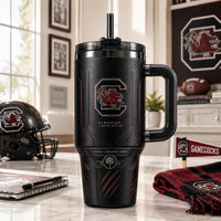 SC in Blackout - Garnet Emblem on an Armored Tumbler