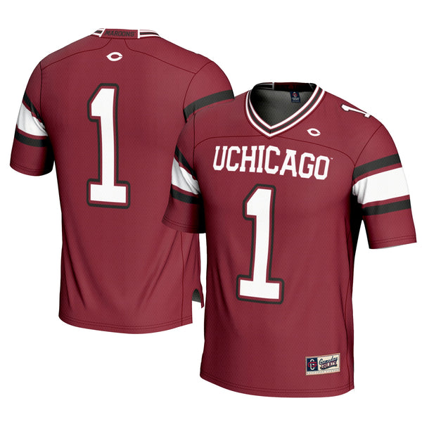 #1 UChicago Maroons Football Jersey - Maroon