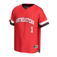 Northeastern Huskies Baseball Jersey, Red Fashion Sportswear Jersey Shirt, Lightweight Breathable Athletic Jersey, Casual Gift for Men