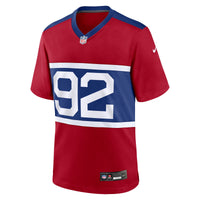 Michael Strahan New York Giants Football Jersey, Red Game Sportswear Jersey Shirt, Lightweight Breathable Athletic Jersey, Casual Gift for Men