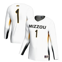 Missouri Tigers Volleyball Jersey, White Sportswear Jersey Shirt, Lightweight Breathable Athletic Jersey, Casual Gift for Men, Style 200672581