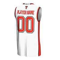 Texas Tech Red Raiders Basketball Jersey, White Lightweight Sportswear Jersey Shirt, Sleeveless Athletic Tank Jersey, Casual Gift for Men
