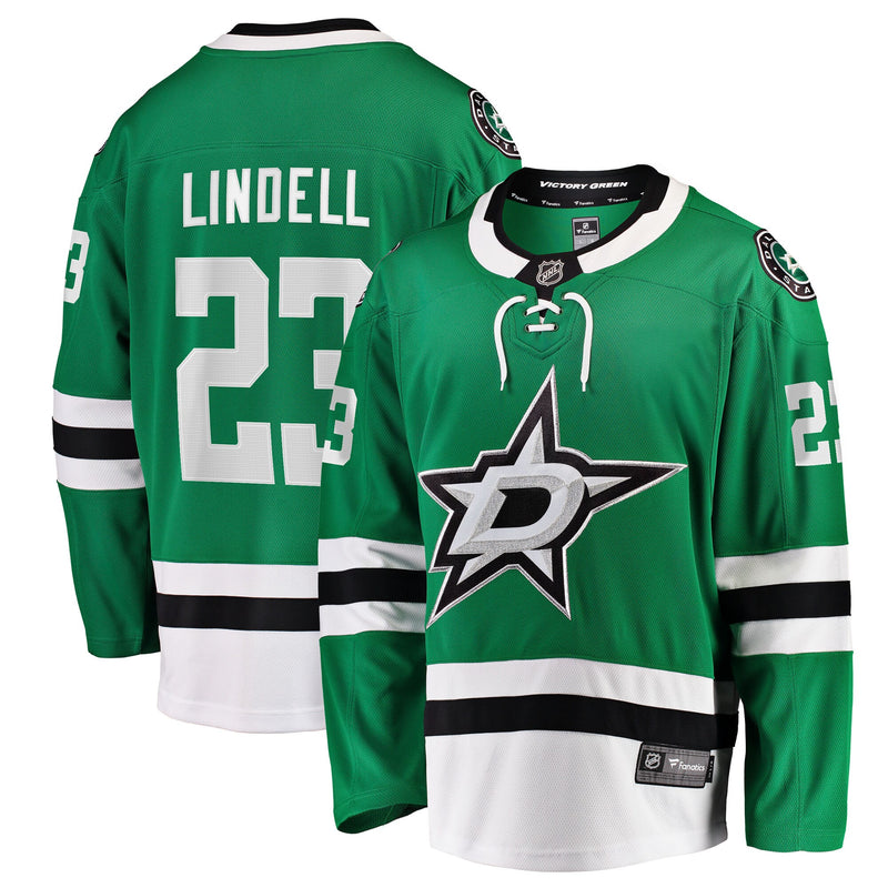 Esa Lindell Dallas Stars Hockey Jersey, Green Breakaway Sportswear Jersey Shirt, Long Sleeve Hockey Sweater Jersey, Casual Gift for Men