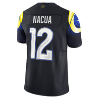 Puka Nacua Los Angeles Rams Football Jersey, Blue Limited Sportswear Jersey Shirt, Lightweight Breathable Athletic Jersey, Casual Gift for Men