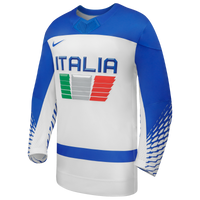 Italy White 2026 Away Replica Hockey Jersey, Hockey Sportswear Jersey Shirt, Long Sleeve Hockey Sweater Jersey, Casual Gift for Men